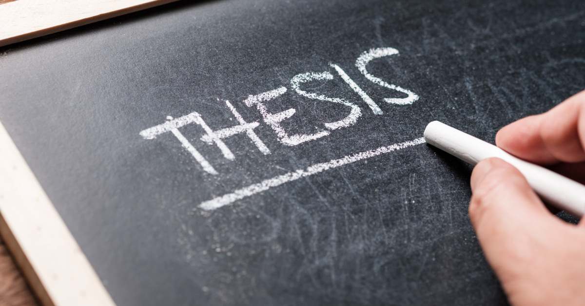 A high quality academic essay requires a strong thesis statement that is formatted correctly.